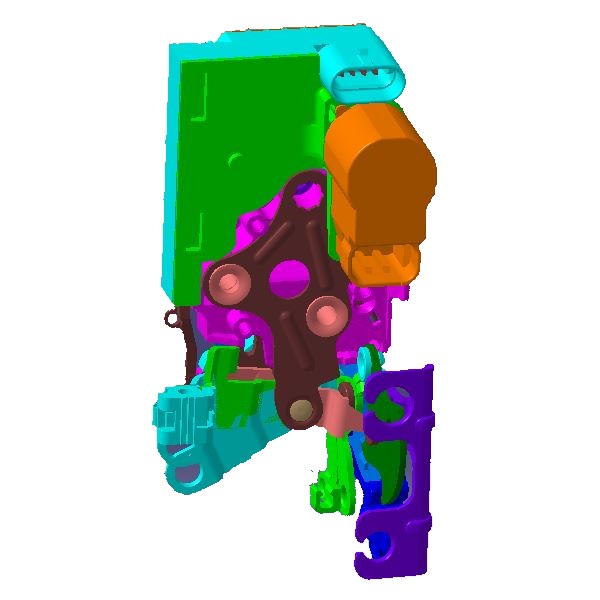T11-6205040FP-1.jpg مجموعه قفل درب عقب راست - ام وی ام X33S - Image 1