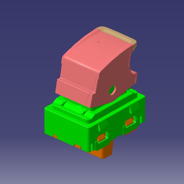 T15-3746150AB.jpg کلید تکی شیشه بالابر - ام وی ام X22 - Image 1